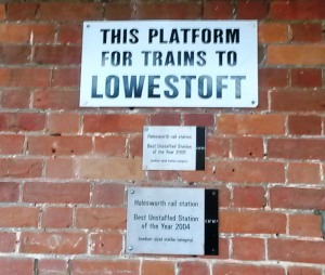 This platform is for Lowestoft